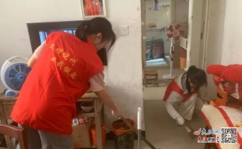 鄱陽縣饒州街道五一路社區(qū)開展 關(guān)愛 小貝殼 溫情在社區(qū) 志愿服務(wù)殘障人士活動 圖